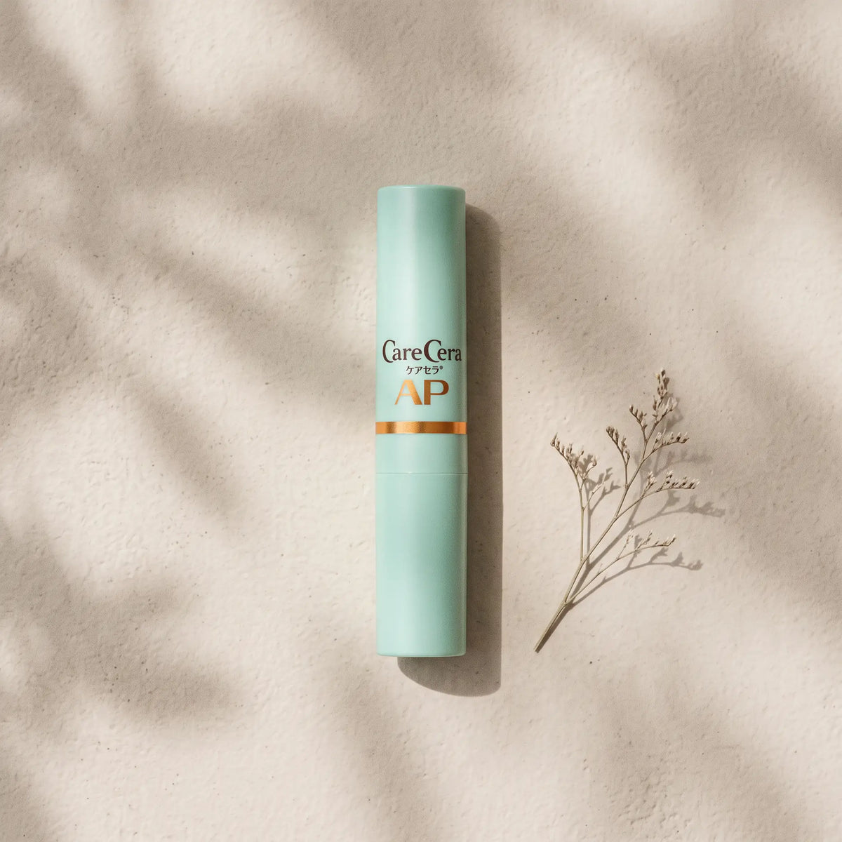 CareCera Moist Barrier Lip Balm 2.4g — top angle lifestyle view