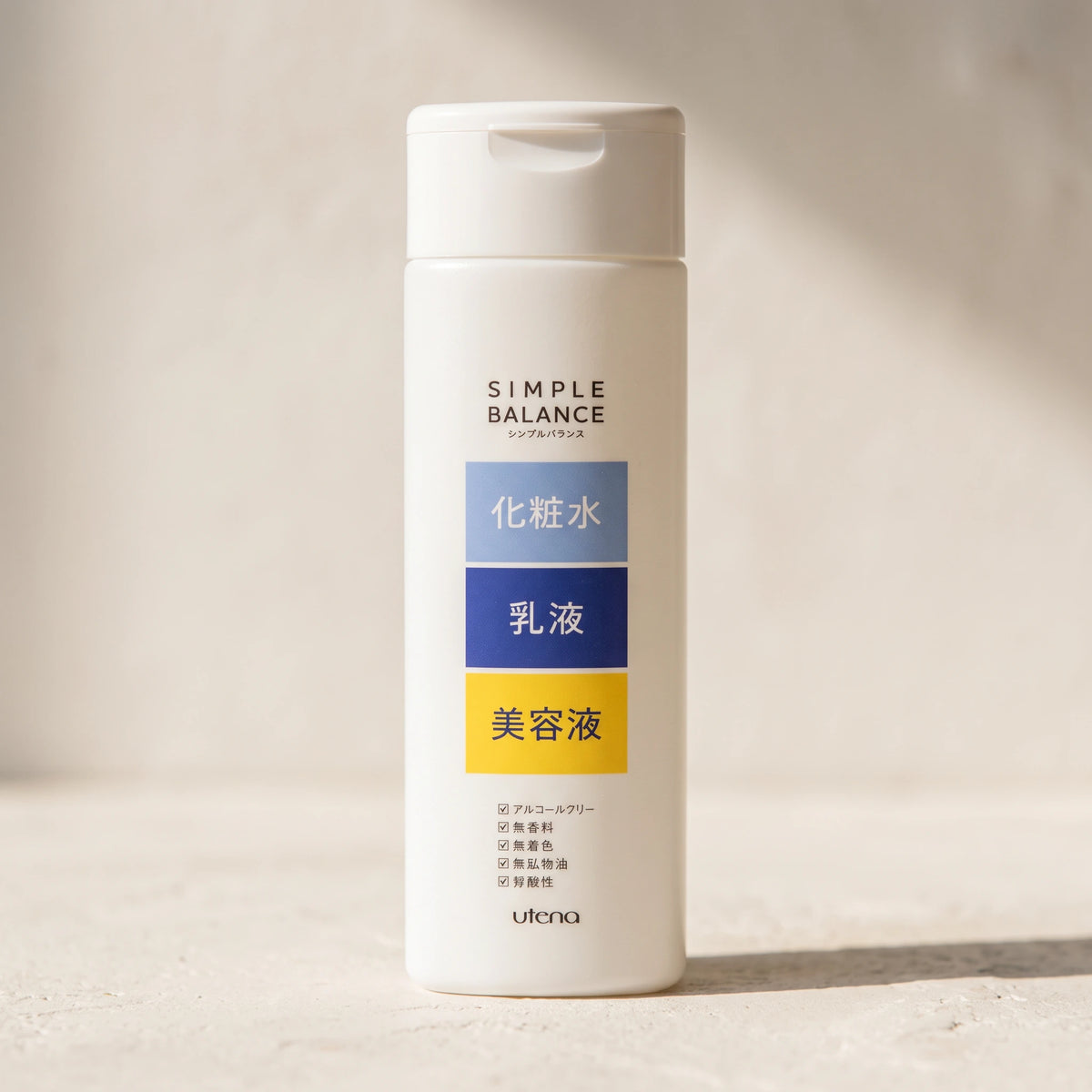 Utena Simple Balance Hatomugi Lotion 220ml — macro lifestyle view