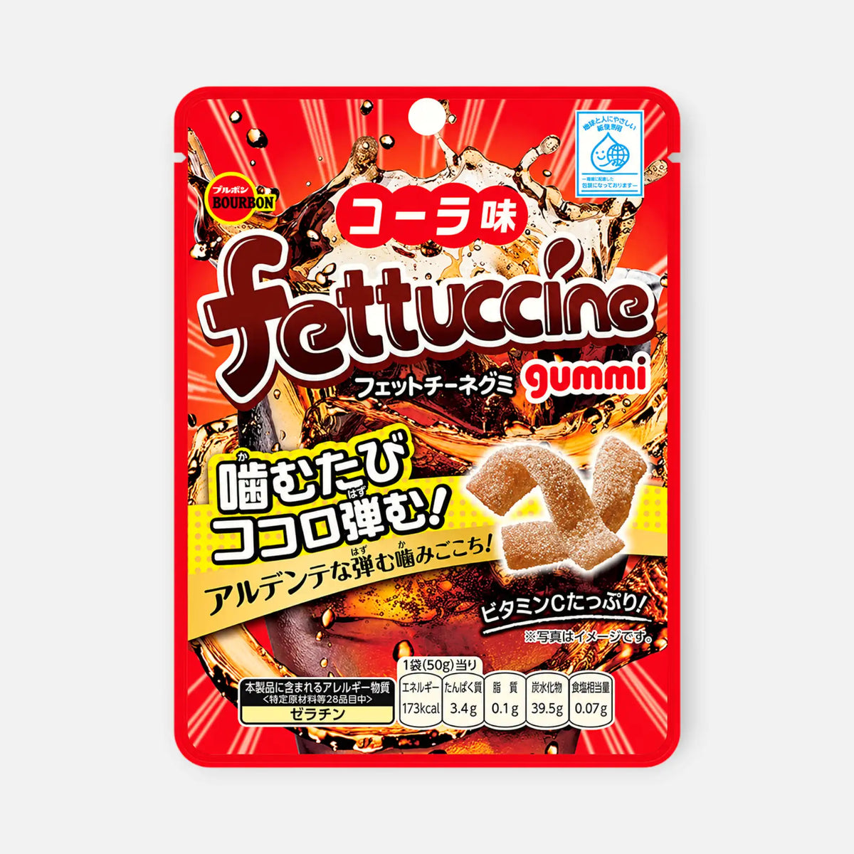 Bourbon Fettuccine Gummies Cola 50g