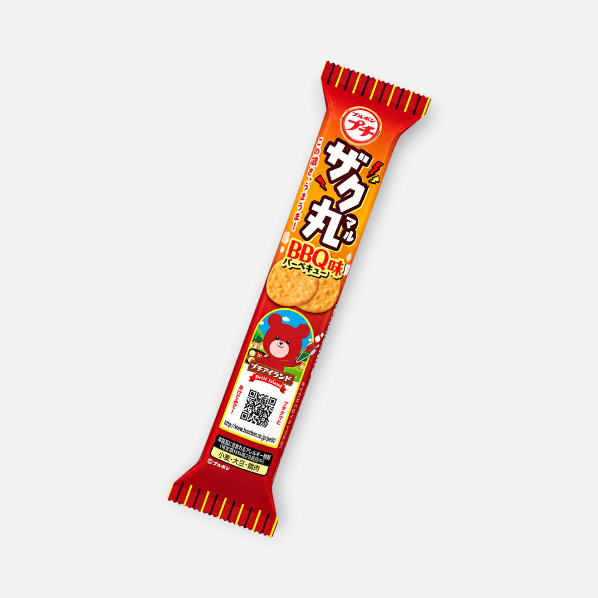Bourbon Petit Zaku Maru BBQ Rice & Corn Snacks 32g