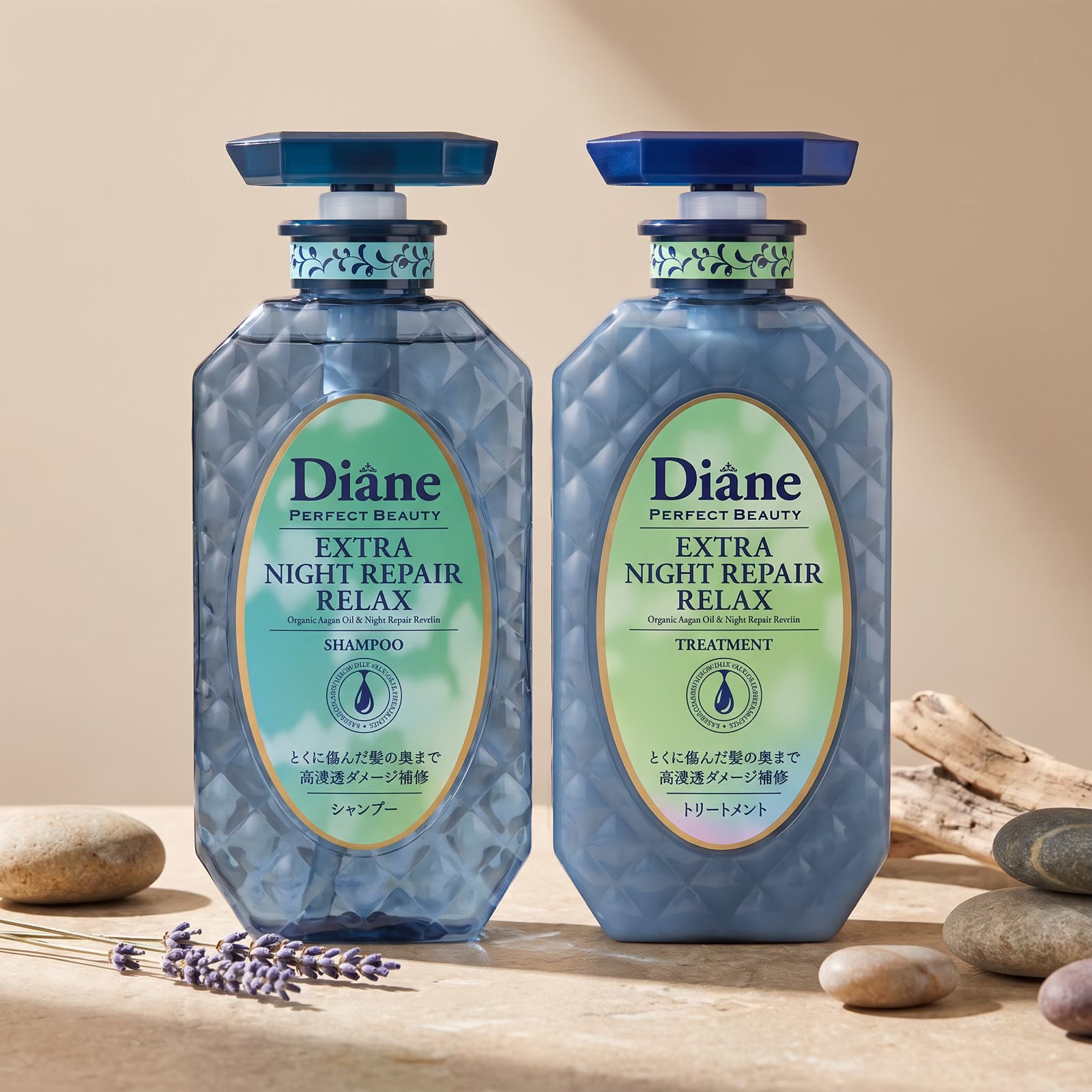 Diane Extra Night Repair Relax Shampoo & Treatment Set 450ml Each — GIFT DEFAULT