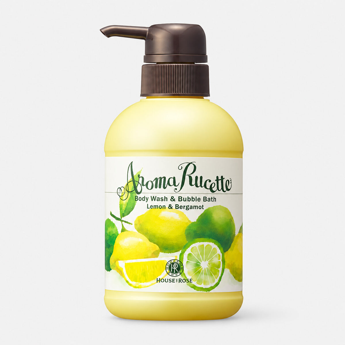 House Of Rose Aroma Rucette Lemon & Bergamot Body Wash & Bubble Bath 350mL