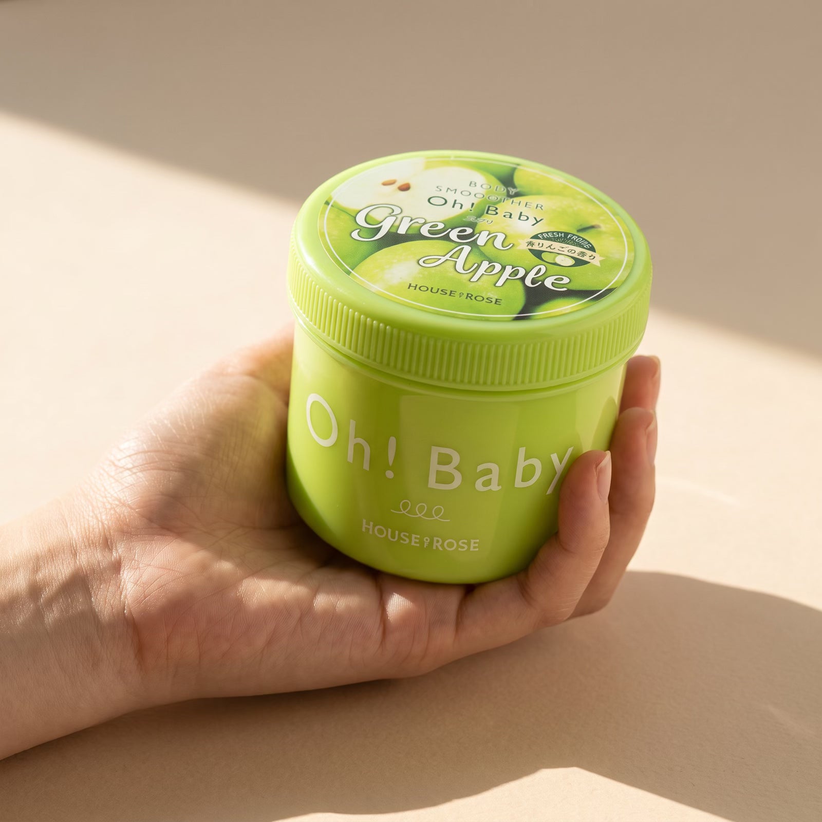 House Of Rose Oh! Baby Body Scrub Smoother Cream Green Apple 350g — GIFT ON HAND