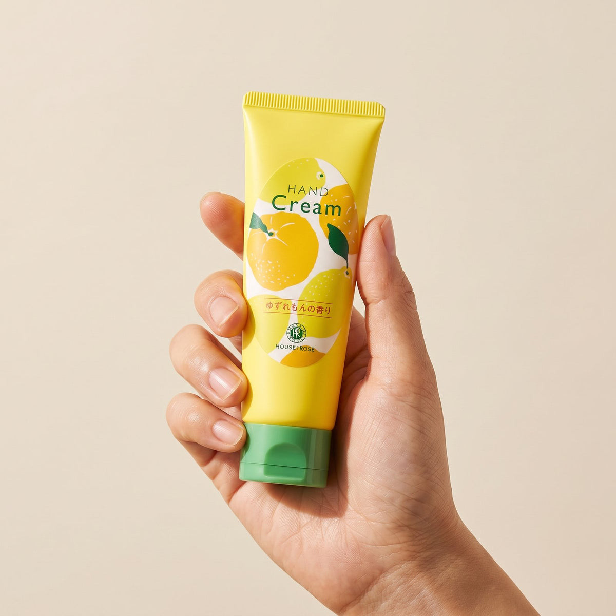 House Of Rose Oh!Baby Yuzu Lemon Hand Cream 45g - product held in hand