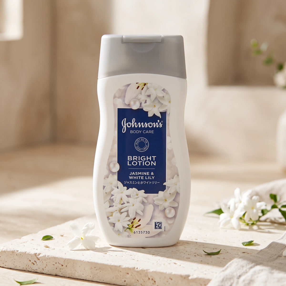 Johnson's Japan Body Care Bright Lotion Jasmine & White Lily 200ml — GIFT - DEFAULT lifestyle view