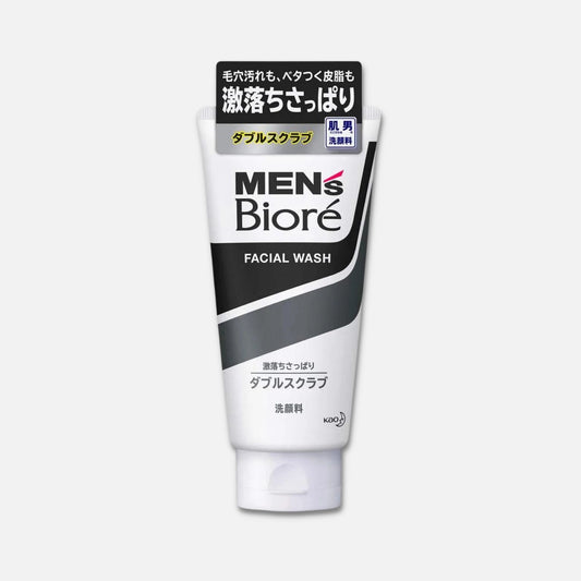 Biore Men's Double Scrub Facial Cleanser 130g - Buy Me Japan