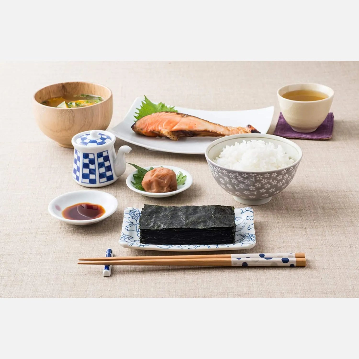 Oomoriya Nori Seasoned Dried Seaweed 100 Pieces - Buy Me Japan