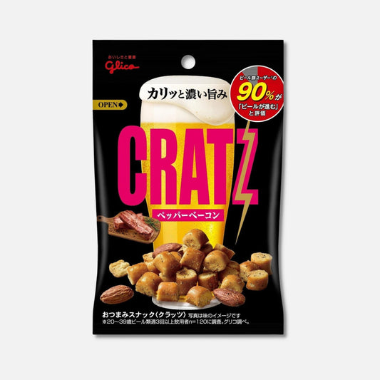 Glico Cratz Pepper Bacon & Almond 42g - Buy Me Japan