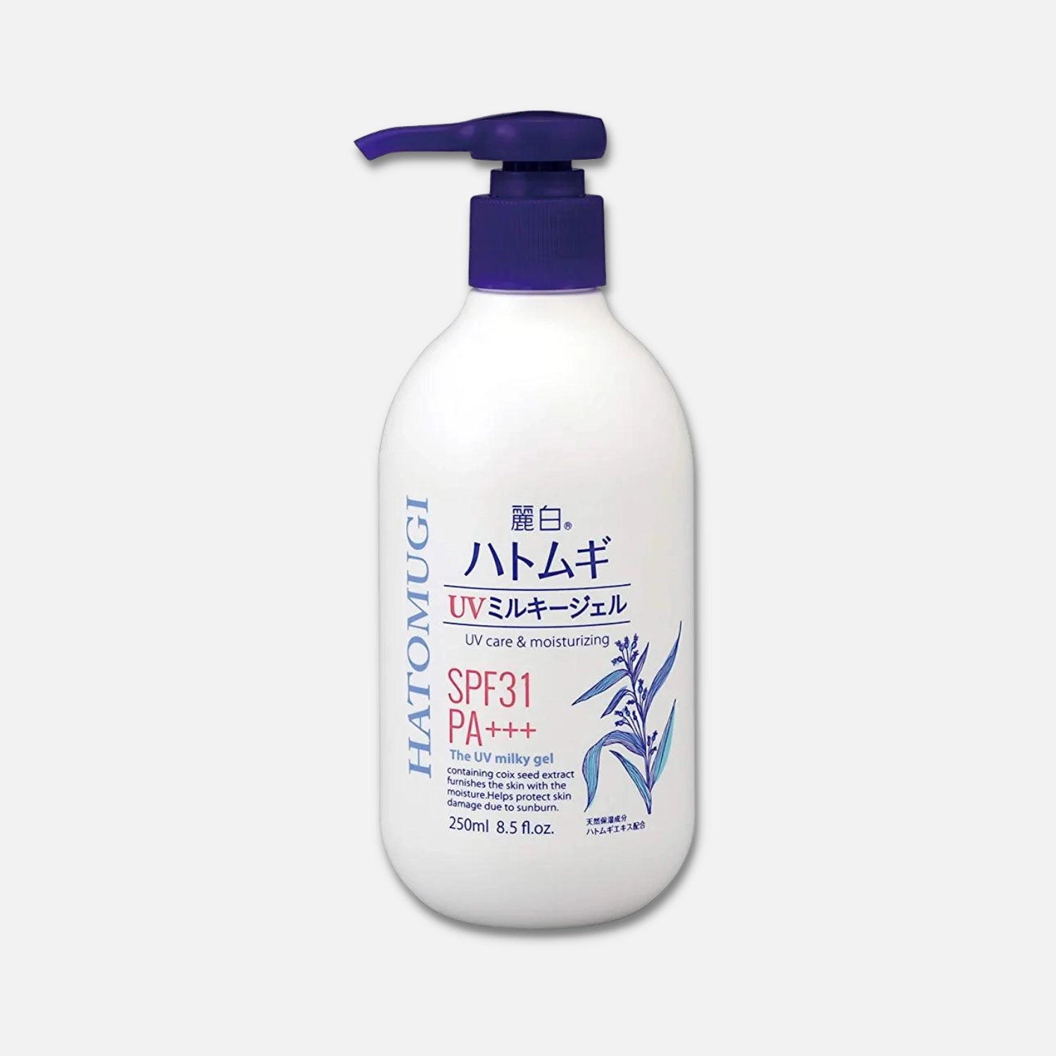 Reihaku Hatomugi Moisturizing UV Milky Gel SPF 31 PA+++ 250g - Buy Me Japan