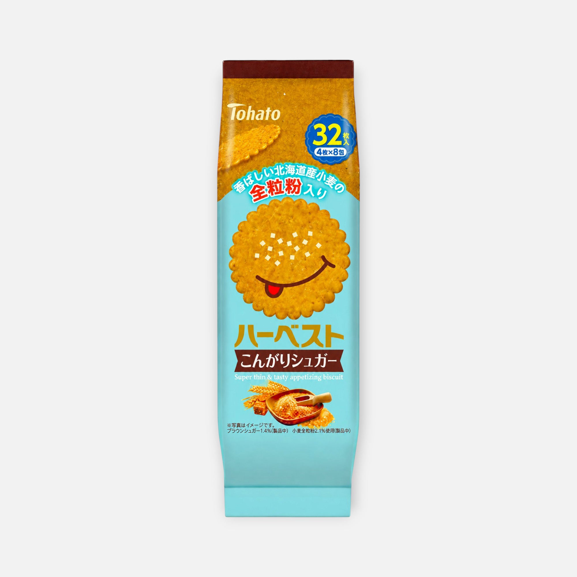 Tohato Harvest Kongari Sugar Biscuits 88g, 32 pieces