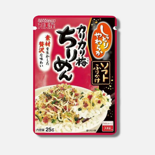 Marumiya Furikake Crunch Ume & Chirimen 25g - Buy Me Japan