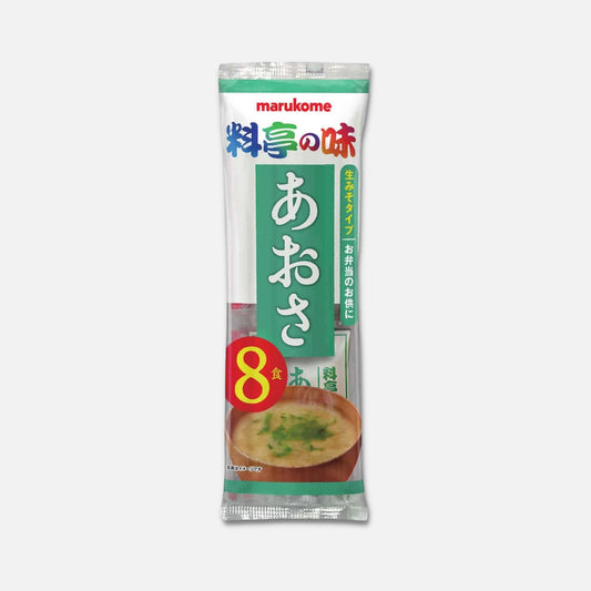 Marukome Ryotei No Aji Miso Soup Sea Lettuce 17g (Pack of 8) - Buy Me Japan