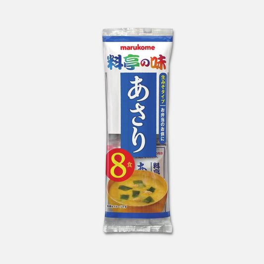 Marukome Ryotei No Aji Miso Clams Soup 17g (Pack of 8) - Buy Me Japan