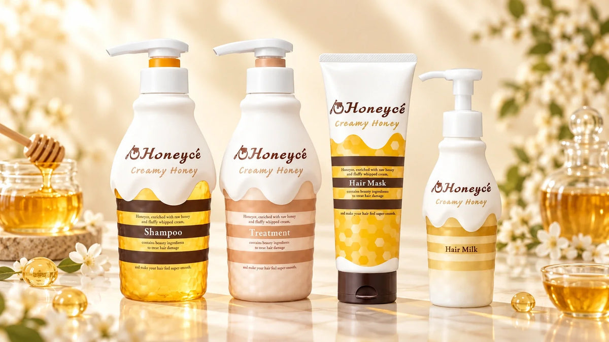 Honeycé Creamy Honey hair-care collection