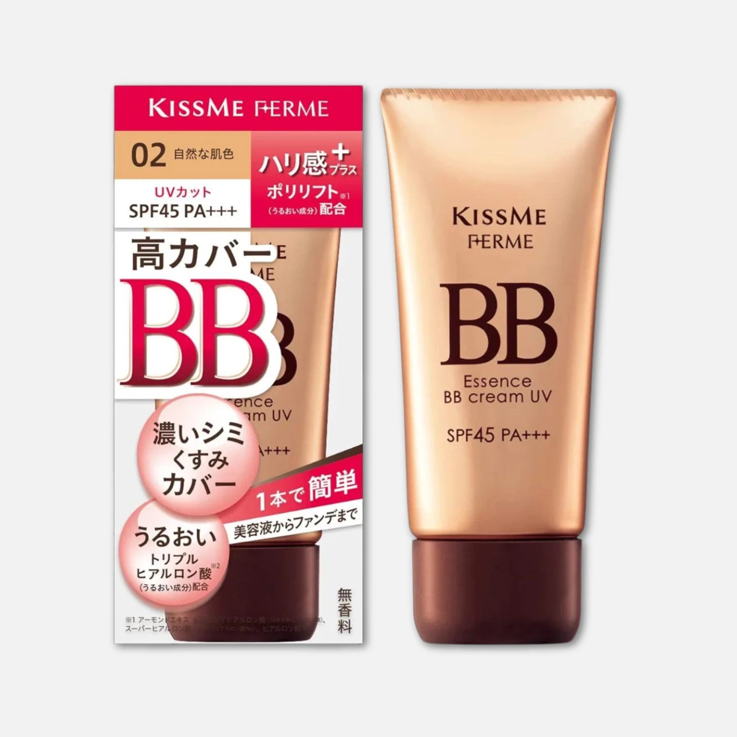 Kiss Me Ferme BB Essence Cream UV SPF45/PA+++ 30g (Various Shades)