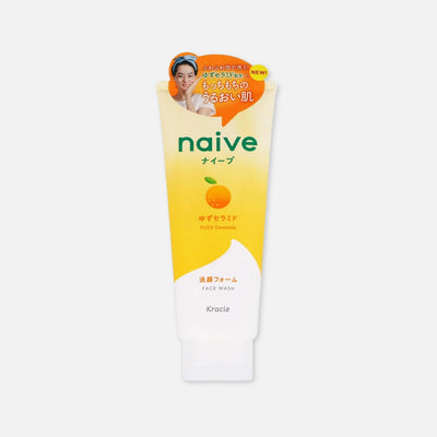 Naive Face Wash Foam Yuzu Ceramide 130g - Buy Me Japan