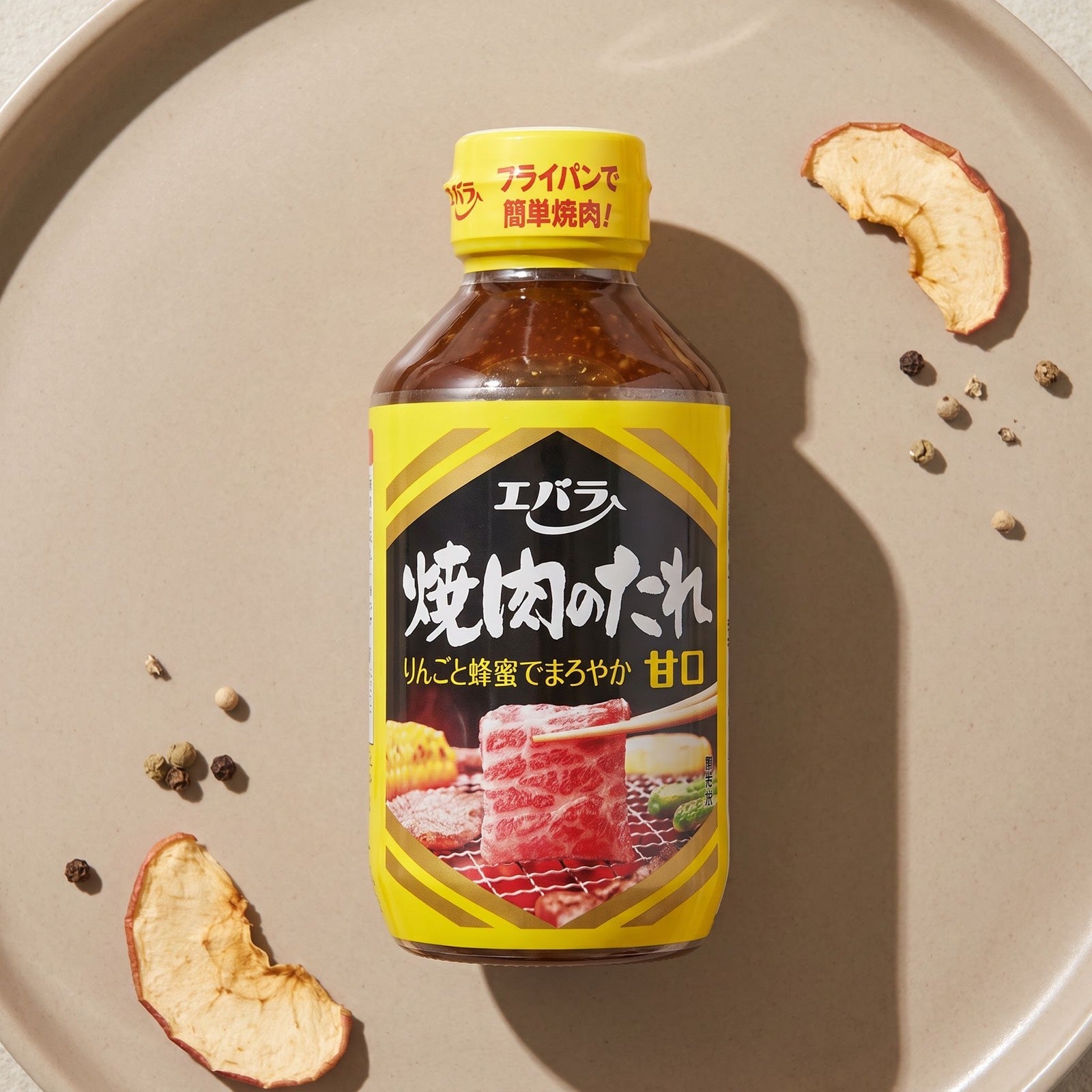 Ebara Barbecue Sauce Sweet Apple & Honey — GIFT TOP ANGLE