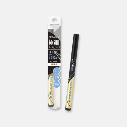 Cezanne Waterproof Super Sharp Eyeliner EX 0.48ml (Various Shades)