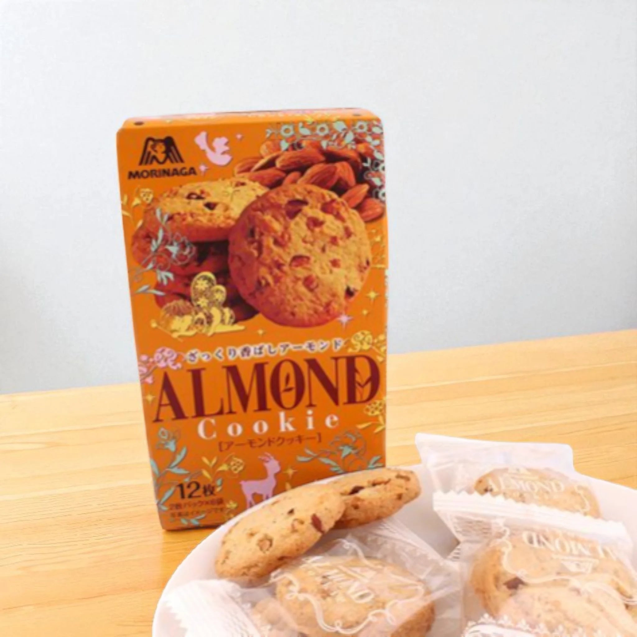 Morinaga Almond Cookie (12 Pieces)
