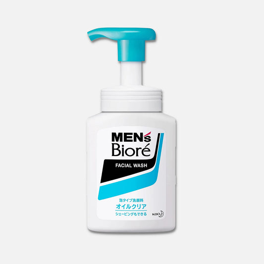 Biore Men's Oil Clear Facial Foam Cleanser 150ml - Buy Me Japan