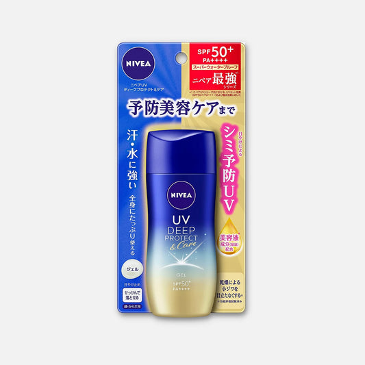 Nivea Japan UV Deep Protect & Care Gel SPF 50+ PA++++ 80g - Buy Me Japan