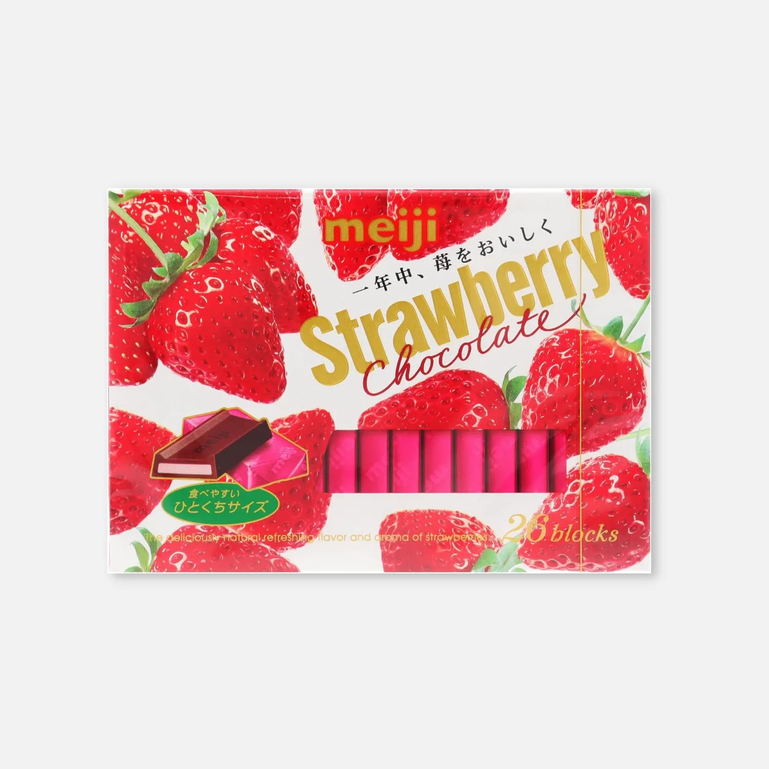 Meiji Strawberry Chocolate Box (26 Pieces) - Buy Me Japan