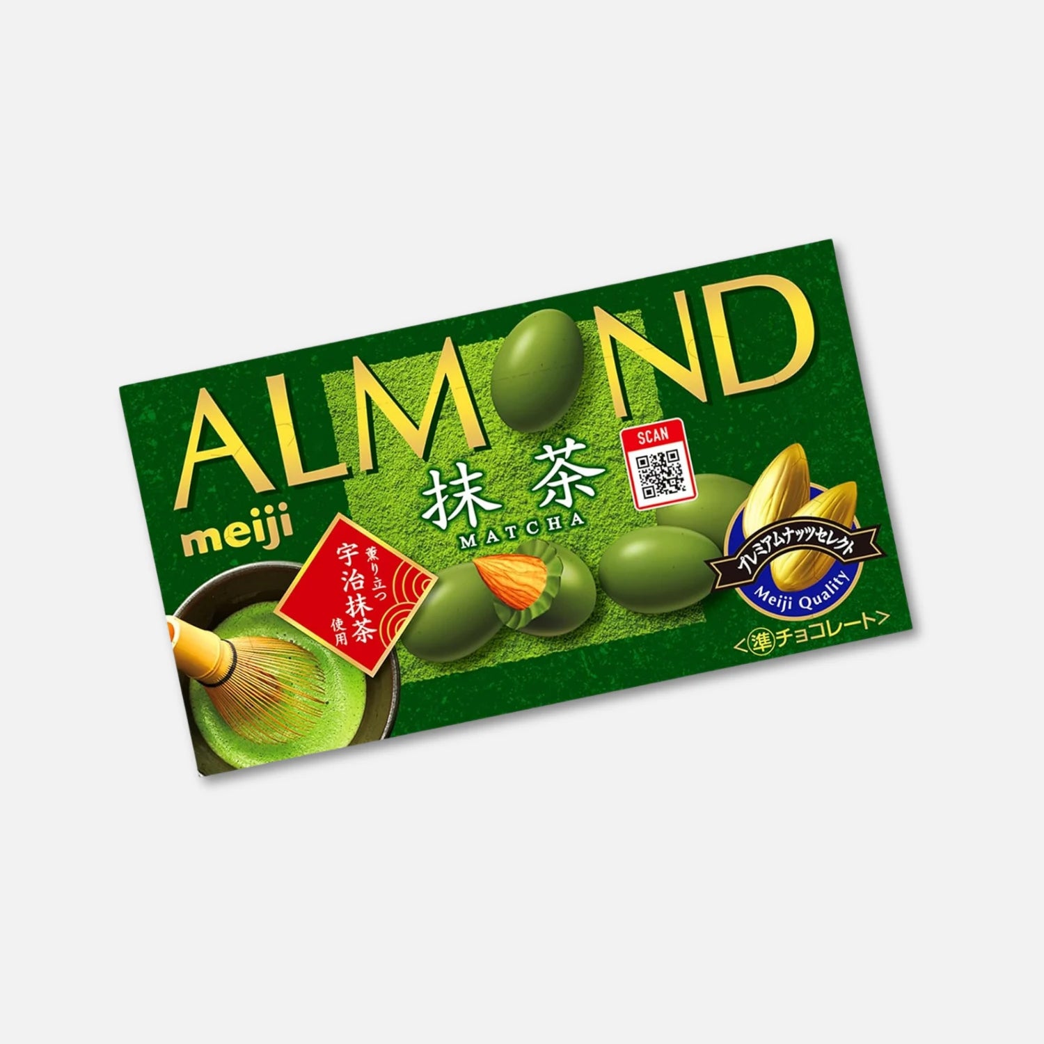 Meiji Almond Matcha Chocolate 58g - Buy Me Japan