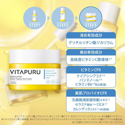 Kose Vitapuru Medicated Repair Aquary Gel Cream 90g