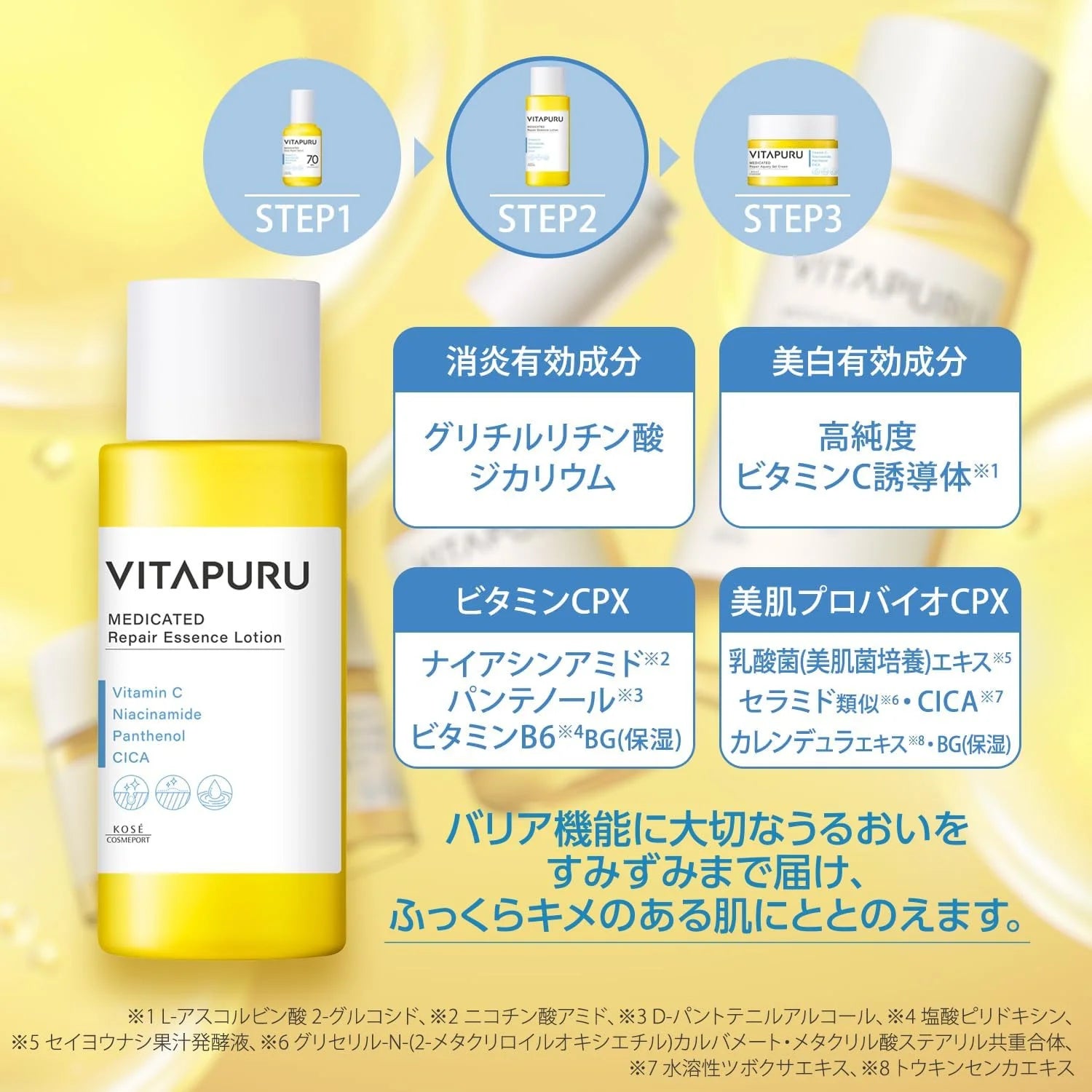 Kose Vitapuru Medicated Repair Essence Lotion 200ml