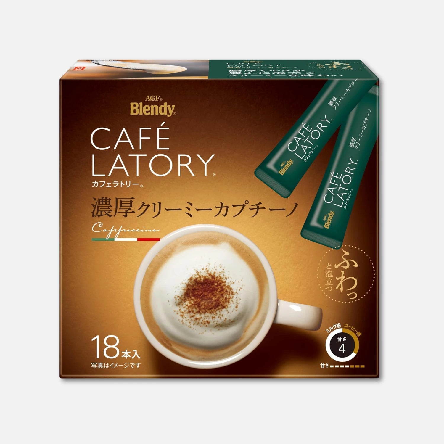 AGF Blendy Sticks Café Latory Creamy Cappuccino (Pack of 18)