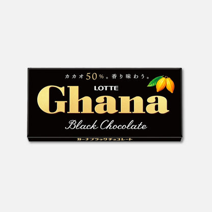 Lotte Ghana Black Chocolate 50g