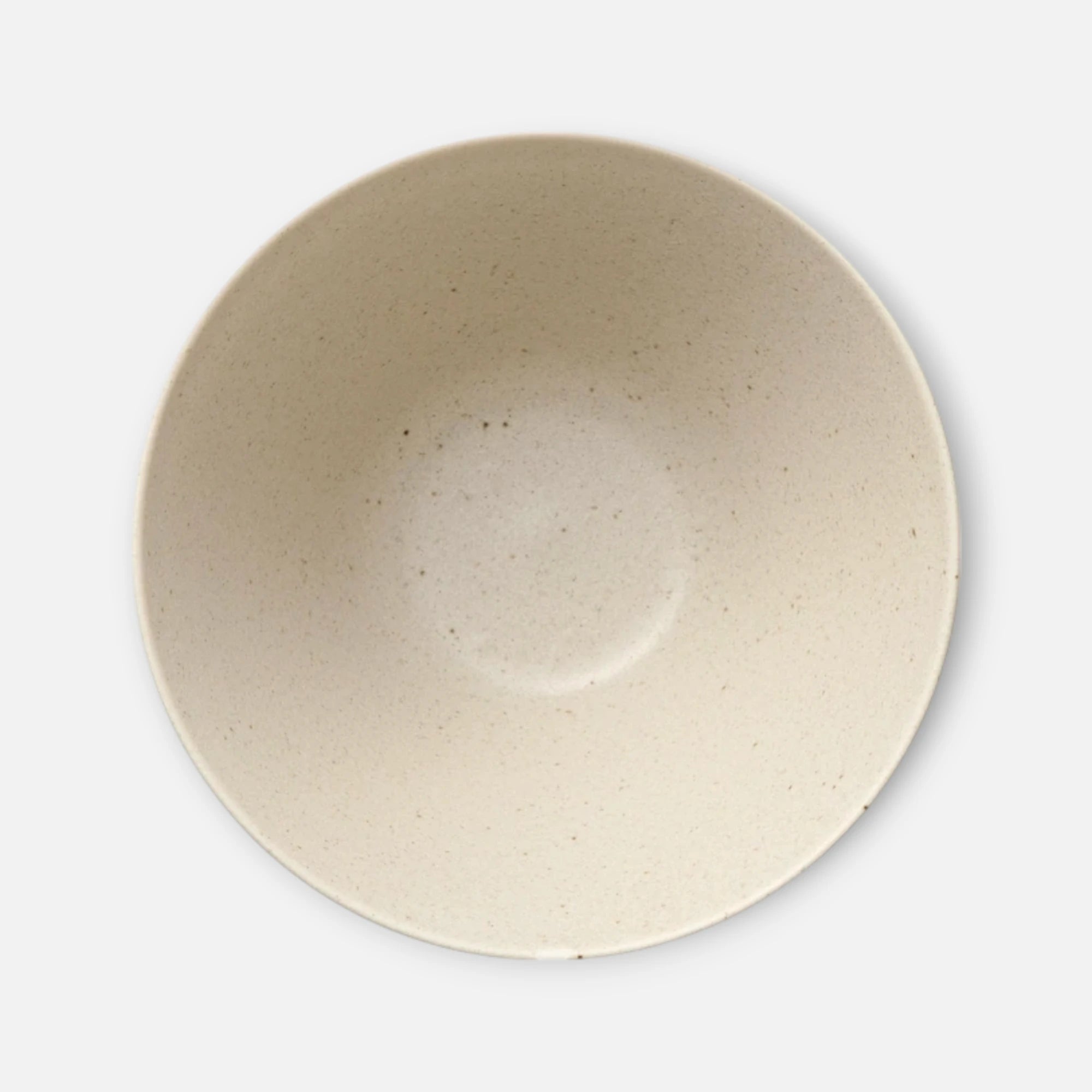 Nitori (Albee) Ceramic Japanese Rice Bowl (Beige)