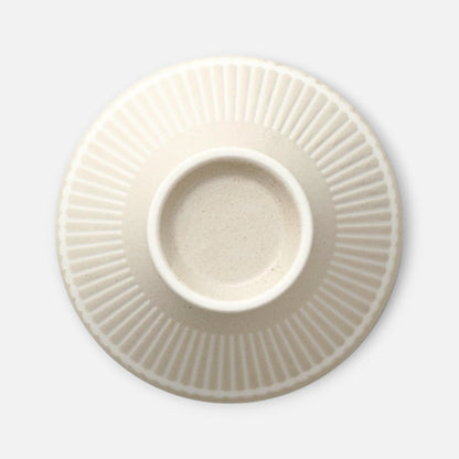 Nitori (Albee) Ceramic Japanese Rice Bowl (Beige)