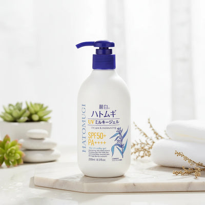 Reihaku Hatomugi Moisturizing UV Milky Gel SPF50+ PA++++ 250g