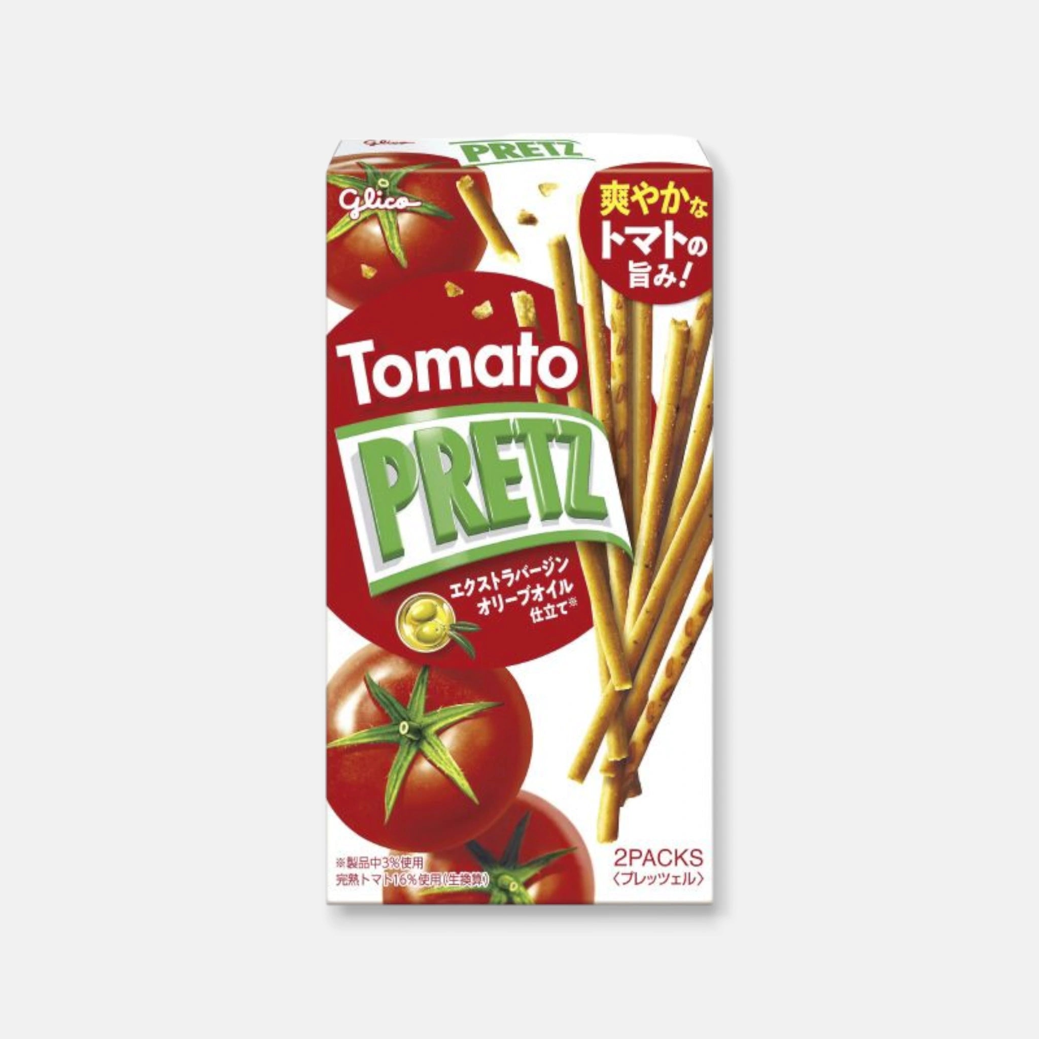 Glico Pretz Tomato 53g / 2 Packs Inside