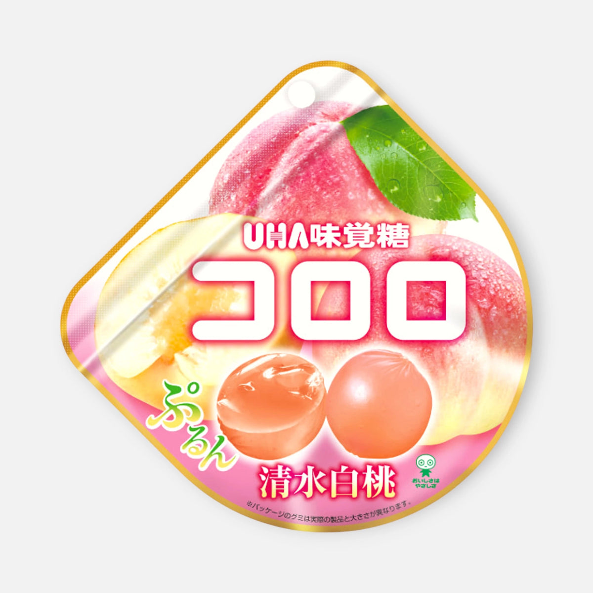 UHA Mikakuto Cororo Shimizu White Peach Gummies 40g