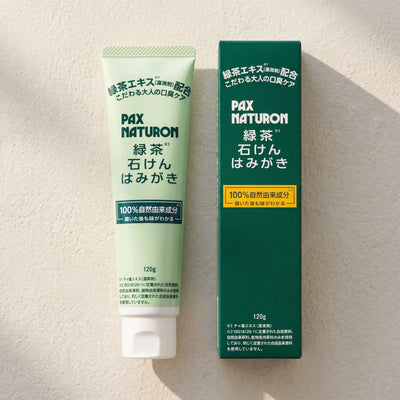 Pax Naturon Green Tea Soap Toothpaste 120g — Close-up view