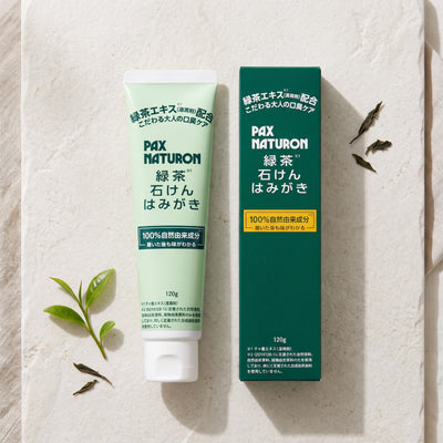 Pax Naturon Green Tea Soap Toothpaste 120g — Top-angle view