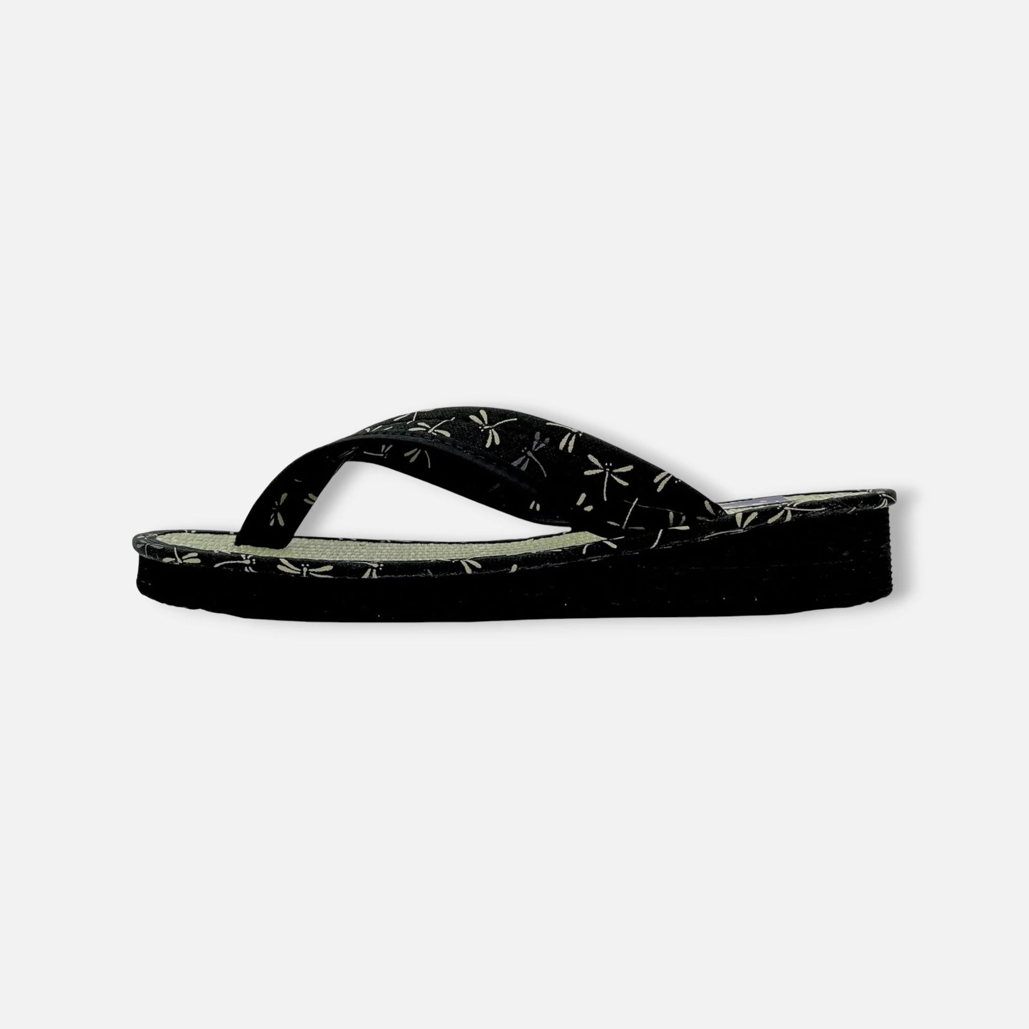 Japanese Pattern Tatami Style Women's Saldal (3560 Black)