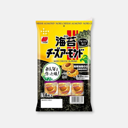 Sanko Seika Seaweed Cheese Almond Rice Crackers (14 Pieces)