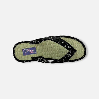 Japanese Pattern Tatami Style Women's Saldal (3560 Black)