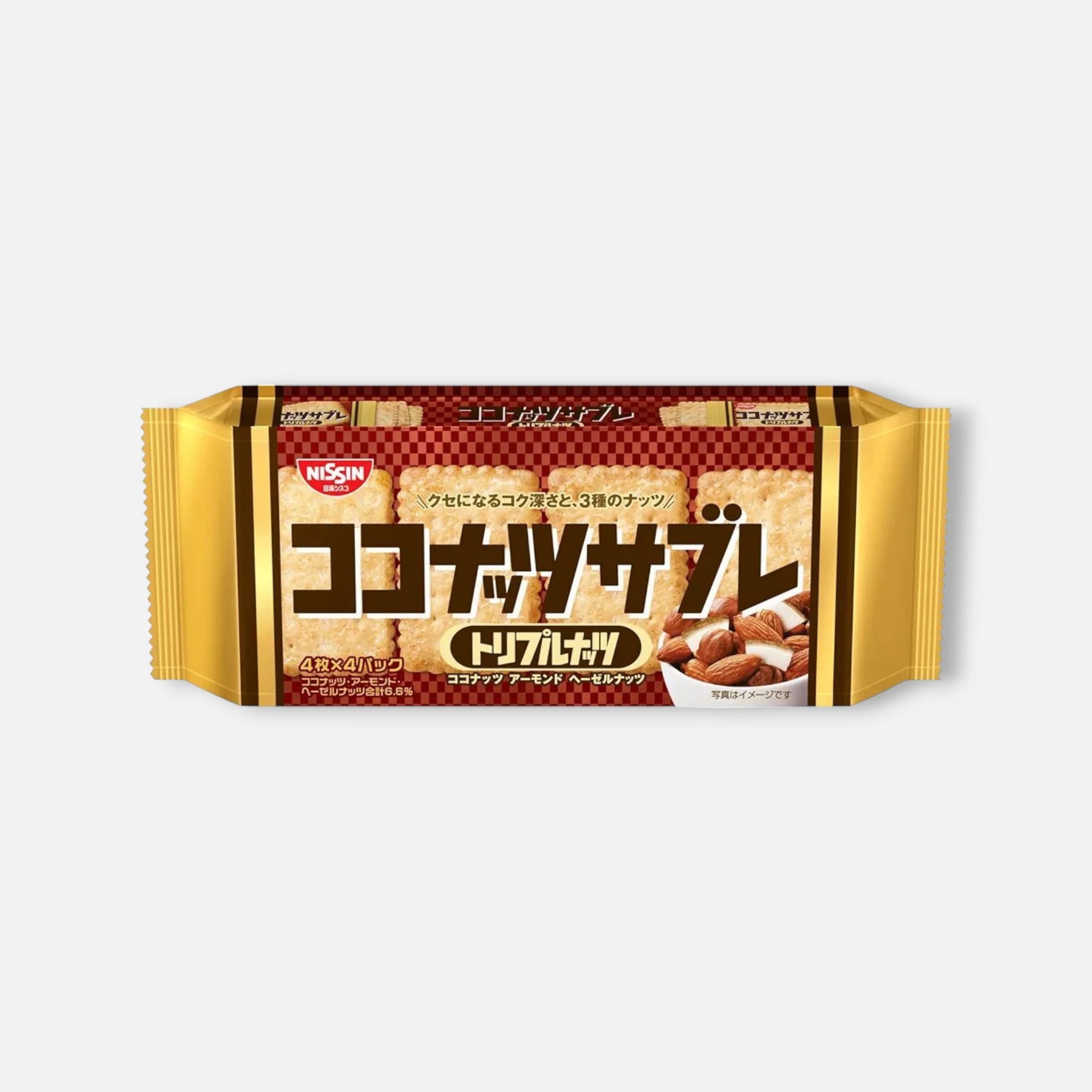 Nissin Foods Coconut Sable Triple Nuts (16 units)