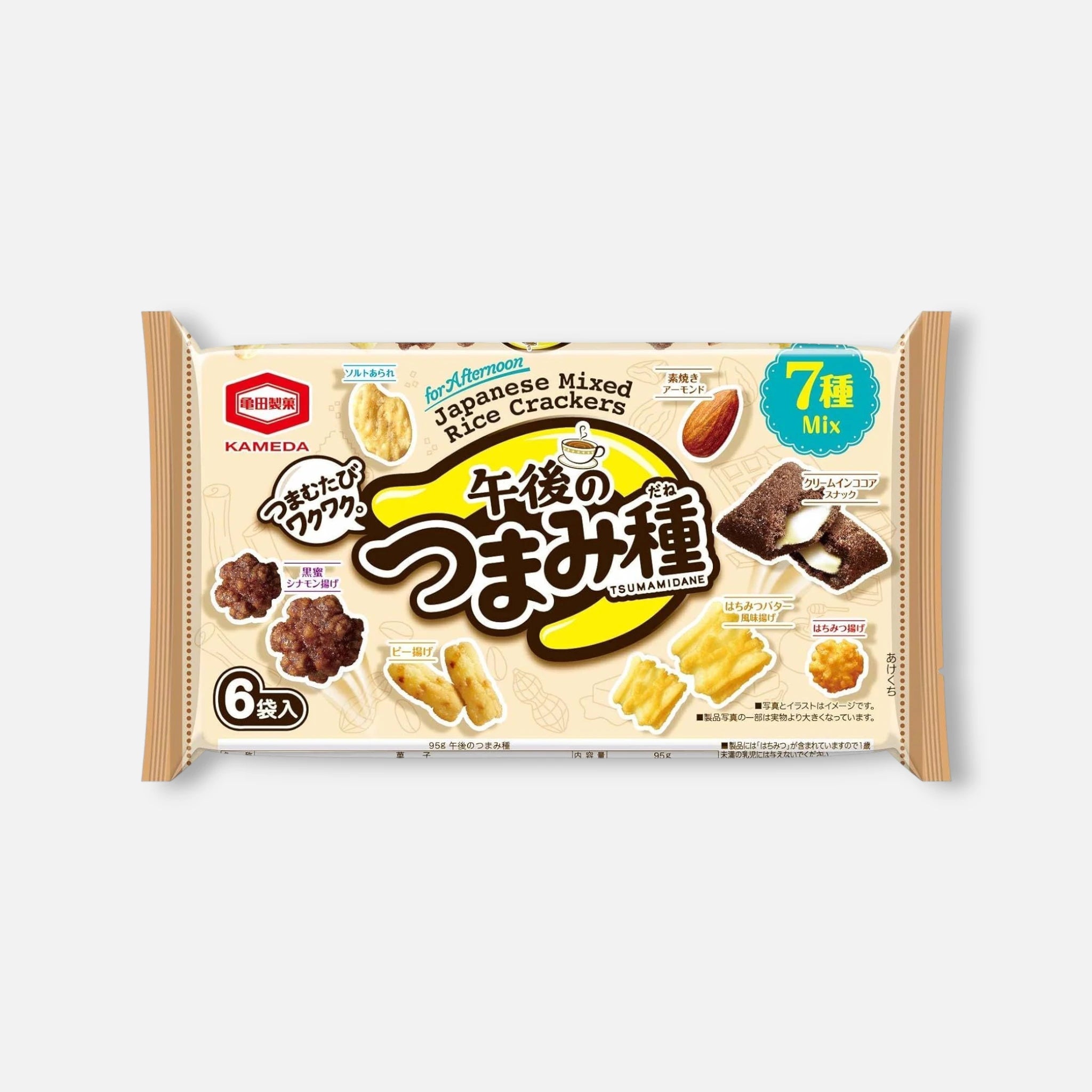 Kameda Gogo No Tsumami Dane Mixed Rice Crackers (6 Packs Inside)