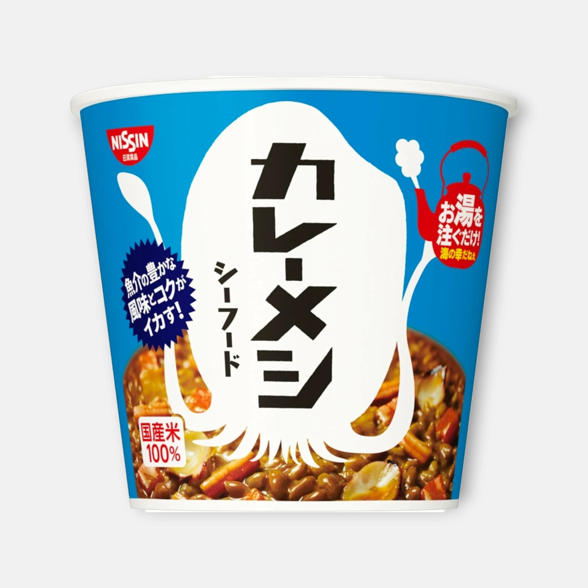 Nissin Foods Seafood Curry Meshi 104g