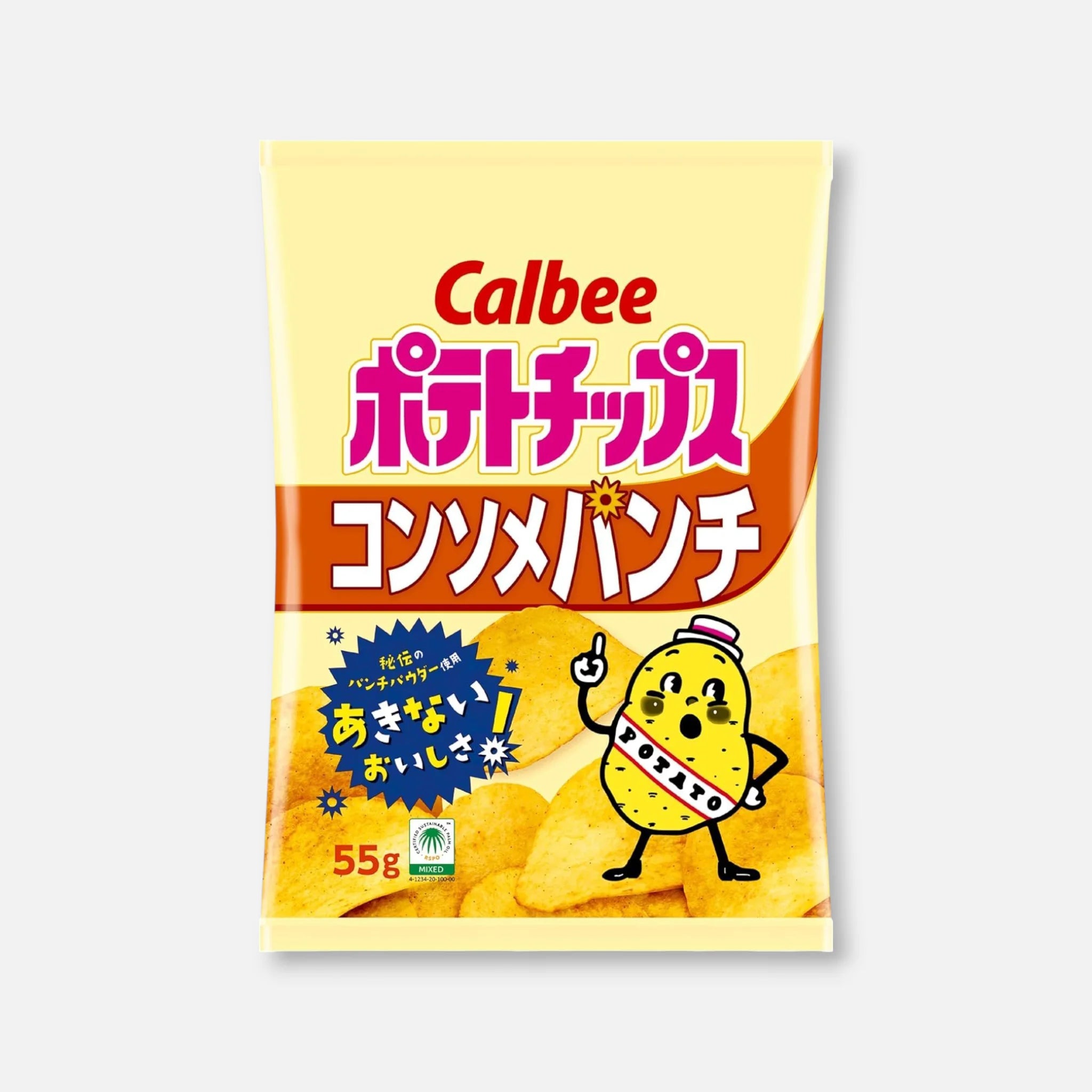 Calbee Consommé Punch Potato Chips 55g