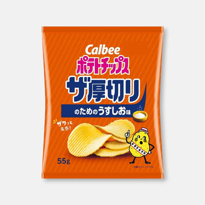 Calbee Thick Cut Potato Chips Salt 55g