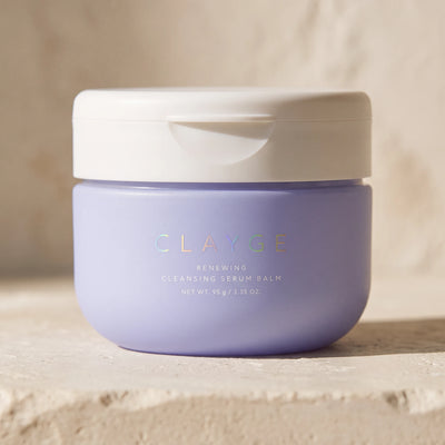 CLAYGE Renewing Cleansing Serum Balm 95g — MACRO lifestyle view