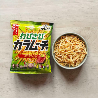 Koikeya Wabi-Sabi Kara Mucho Wasabi Beef Potato Sticks 85g