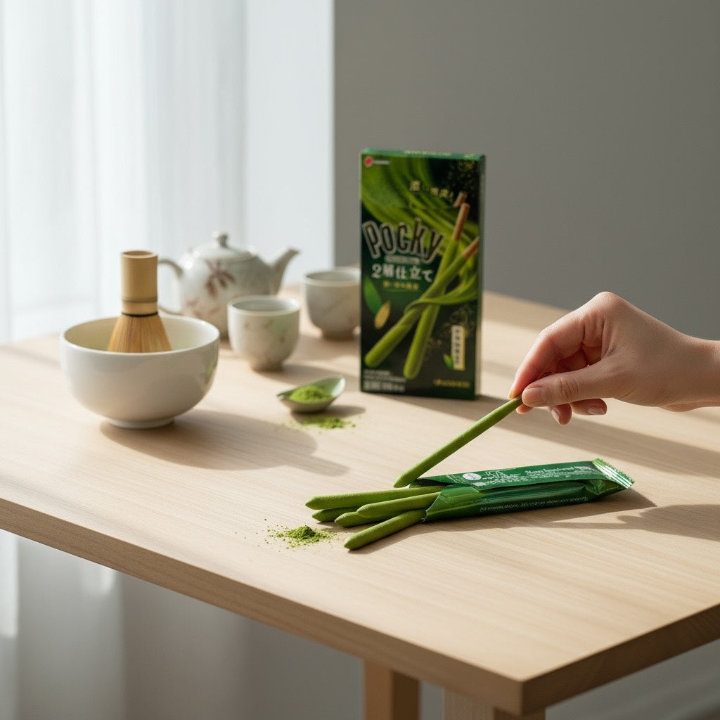 Glico Pocky Rich Uji Matcha (2 Packs Inside)