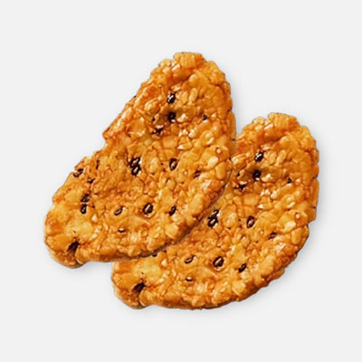 Kuriyama Beika Bakauke Sesame Soy Sauce Rice Crackers (15 units)
